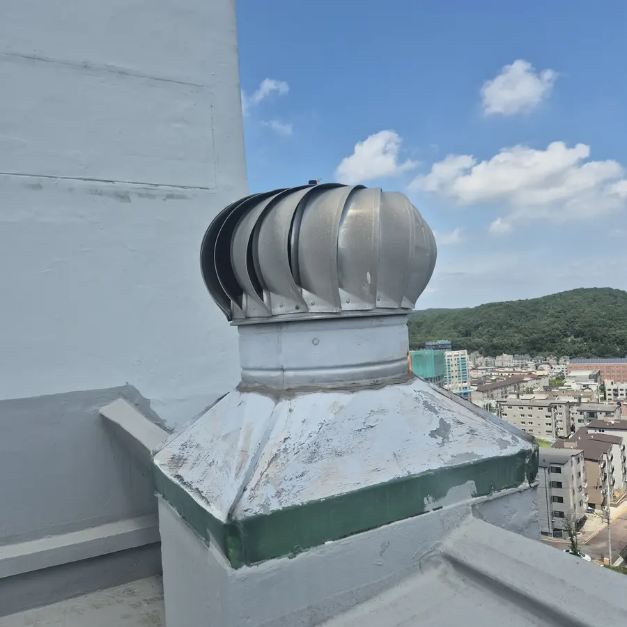 지붕 벤츄레이터 설치 완료 현장